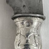 Service à couteaux, Charles Christofle, métal argenté, Art Nouveau, décor végétal, fromage, grands