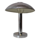 1930s Art Deco Chrome Plated Mushroom Table Lamp, Czechoslovakia