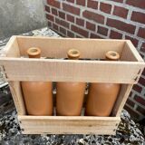 Set of 3 MKM 0.75 L bottles in their wooden box
