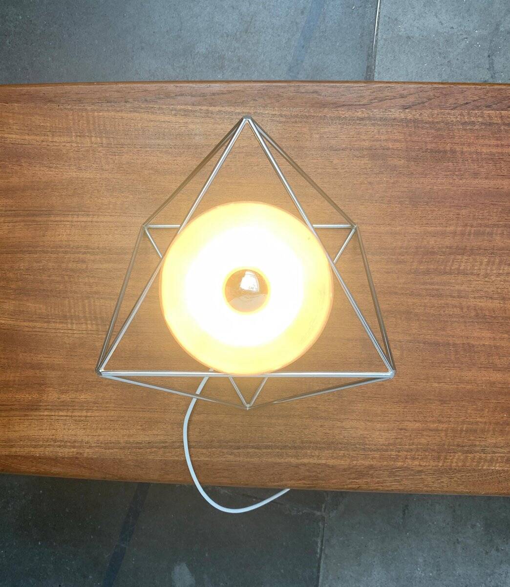 Poliedra table lamp from the Italian space age by Felice Ragazzo for Guzzini