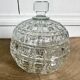 Former Portieux crystal sugar bowl
