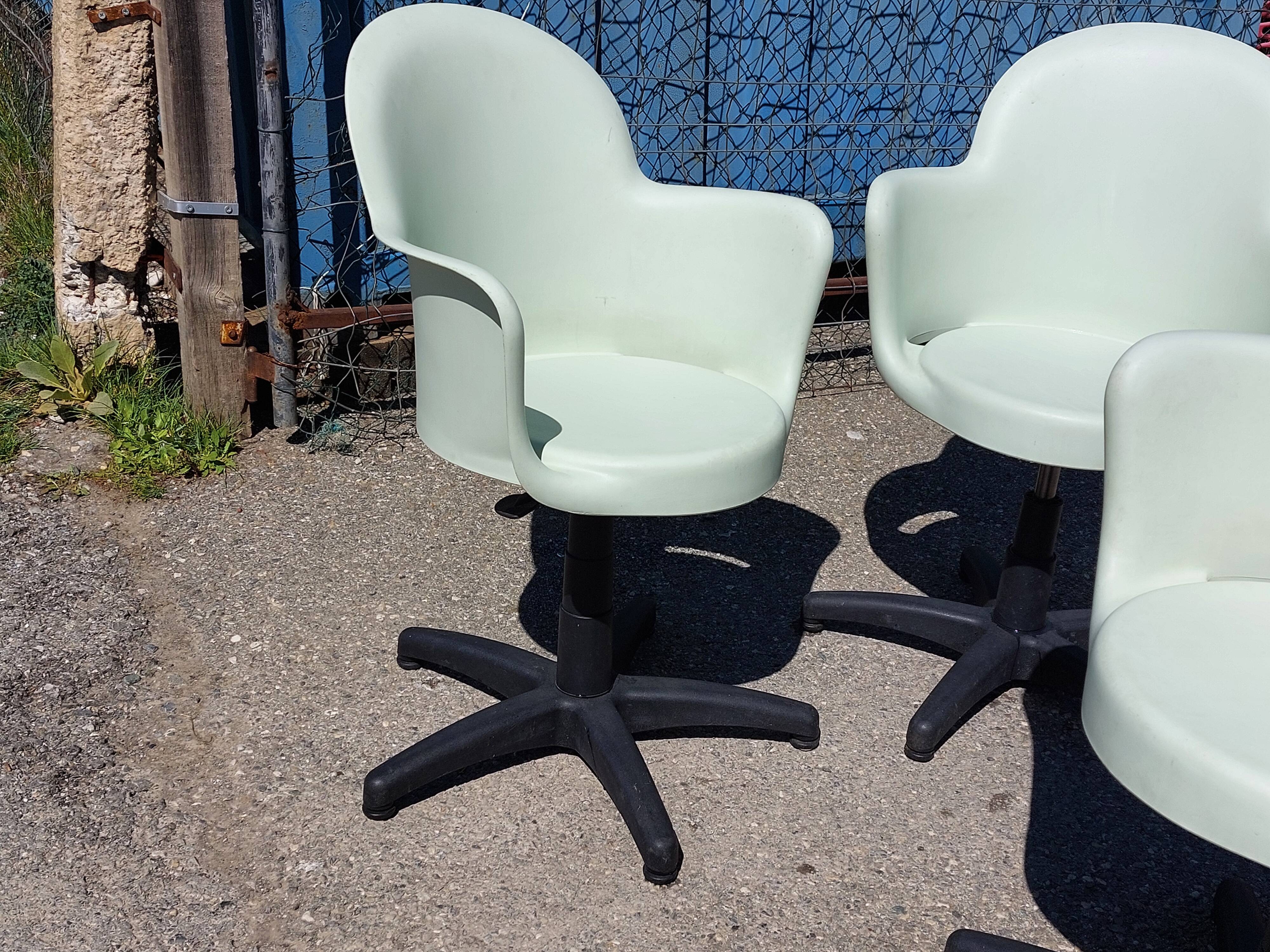 3 Gogo office chairs – Marcello Ziliani for Sintesi – Italy 1980s