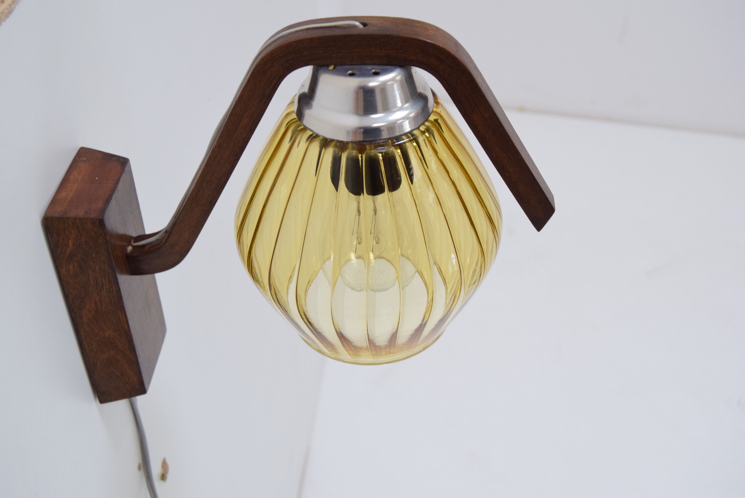 Mid-century Wall Lamp by Drevo Humpolec, 1960’s.