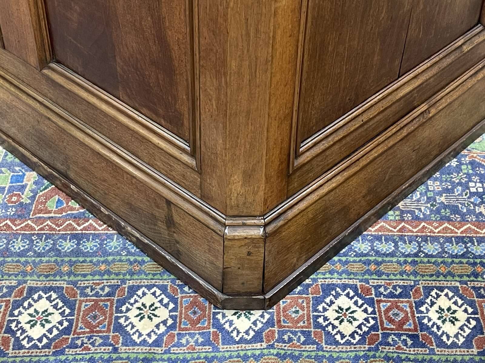 19th century oak store counter