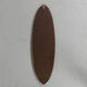 Oval gold mirror with faceted edge, 1950s