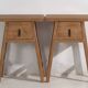 Ensemble de tables de chevet en bois massif. Ensemble de 2 pièces