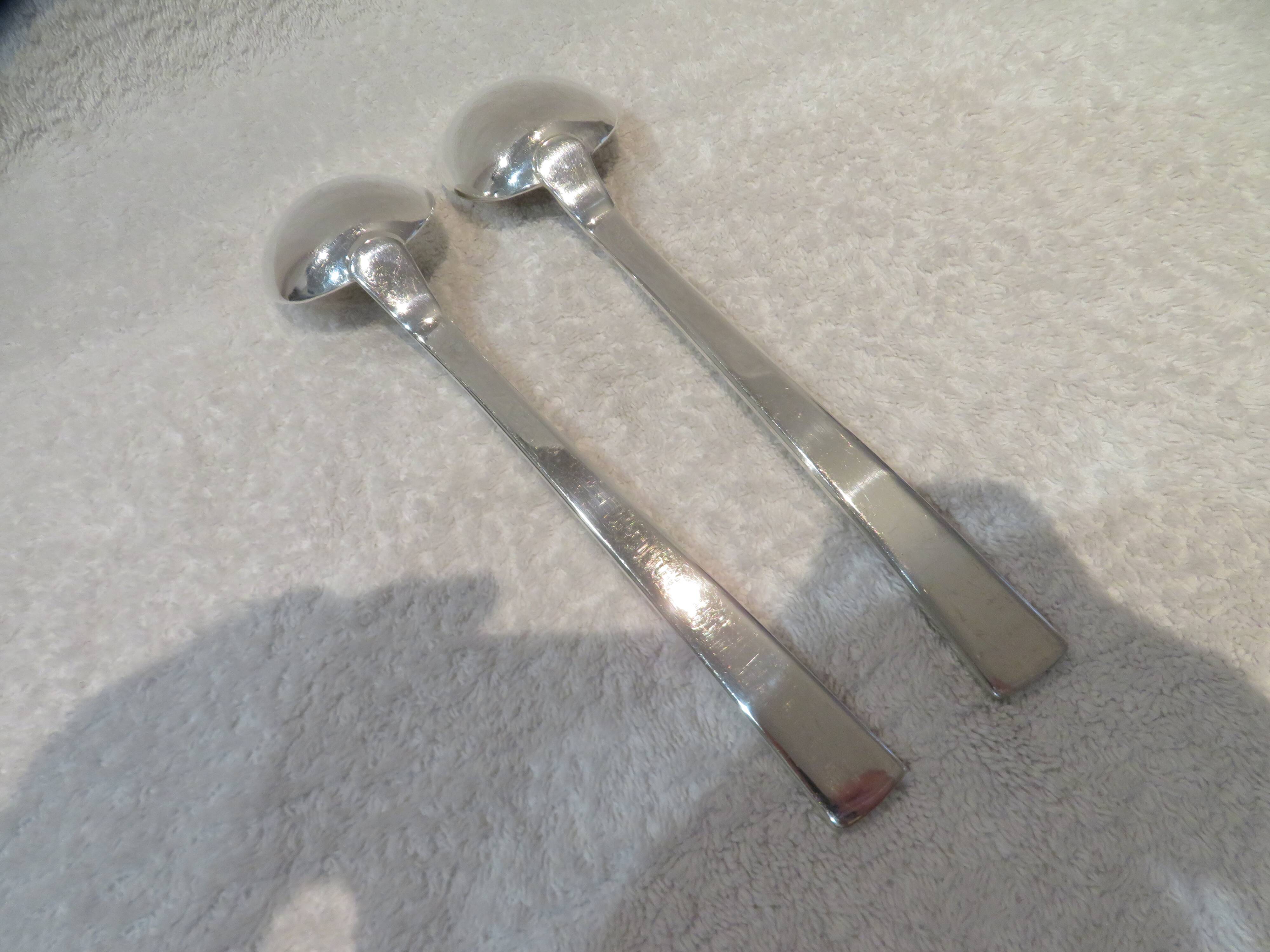 silver plated serving or stew spoon by Christofle Concorde