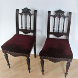 Pair of chairs from the 19th century
