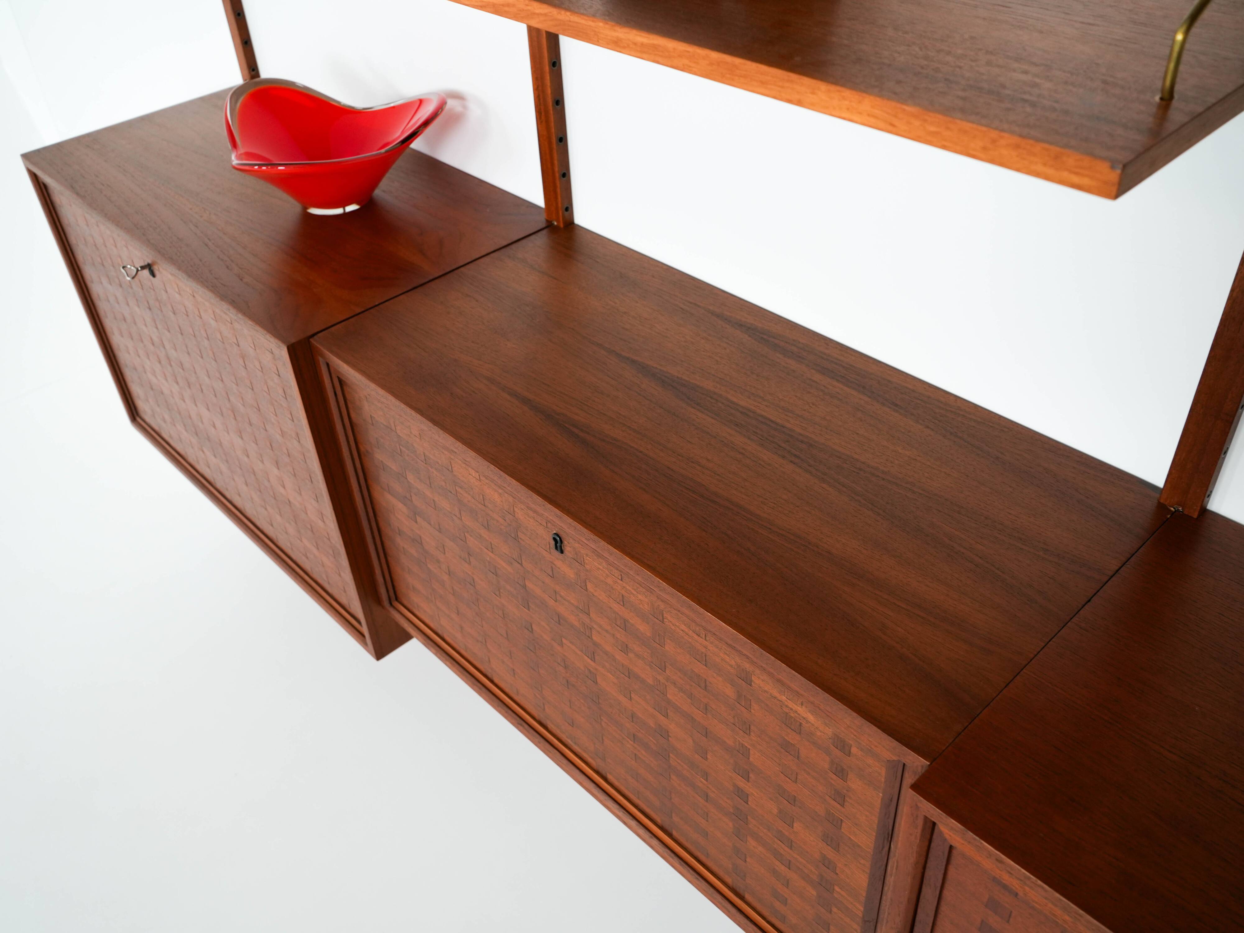 Teak shelving unit, Danish design, 1960s, designer: Poul Cadovius