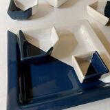 Hand-painted ceramic serving tray or aperitif platter