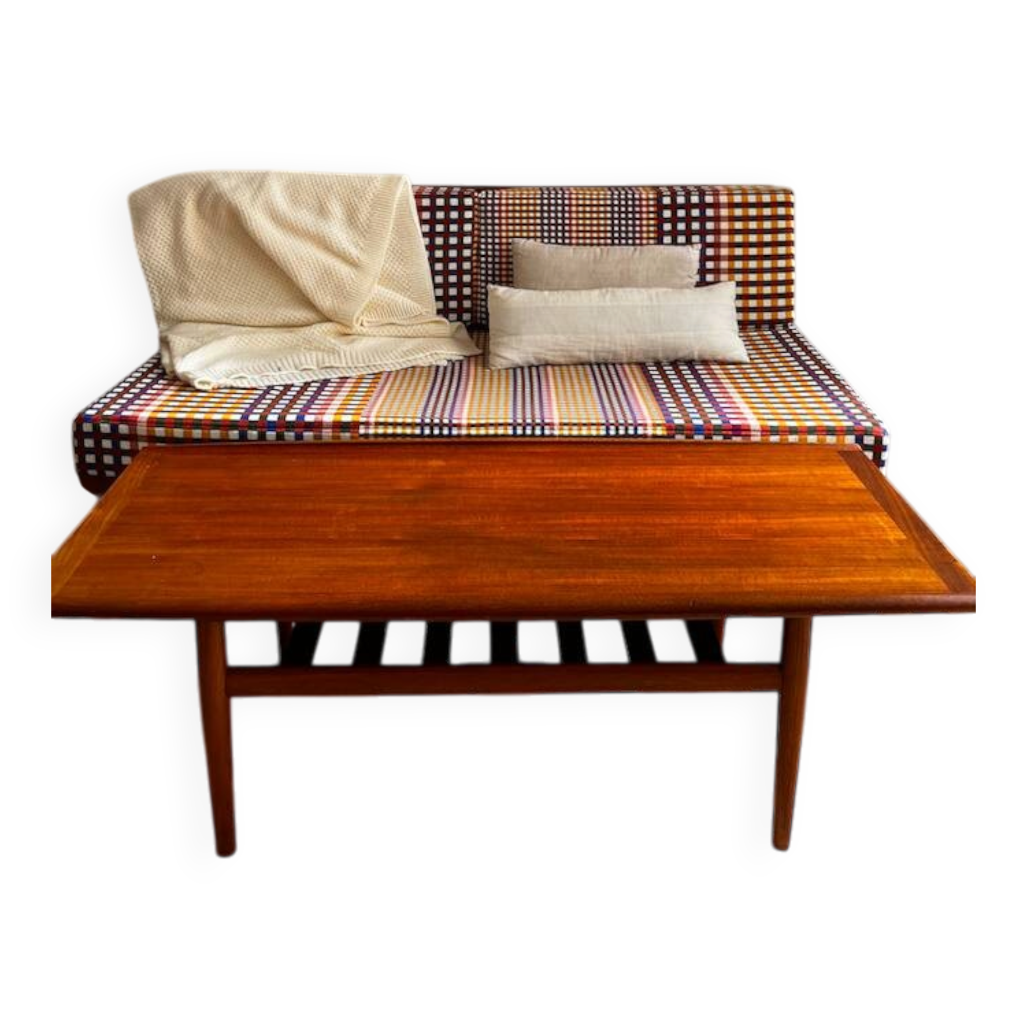 Danish teak coffee table by Grete Jalk