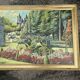 Tableau bouquet de fleurs style impressionniste cadre doré