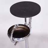 Restored Bauhaus Small Table, Unusual Design, Chrome, Bakelit, Germany, 1930s