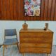Commode vintage couleur chêne doré