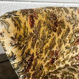 Set of 2 vintage floral cocktail armchairs