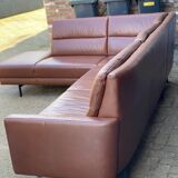 Vintage Leather Lounging Sofa by Prominent