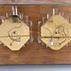 Pair of Venini wall sconces in cut Murano glass, circa 1970.