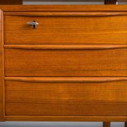 Danish teak desk by Peter Lovig Nielsen for Hedensted Mobelfabrik, 1974