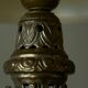 Antique Table Lamp in Patinated Brass and Silver, 19th Century