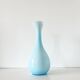 Large Italian vase in turquoise opaline from the 1960s.