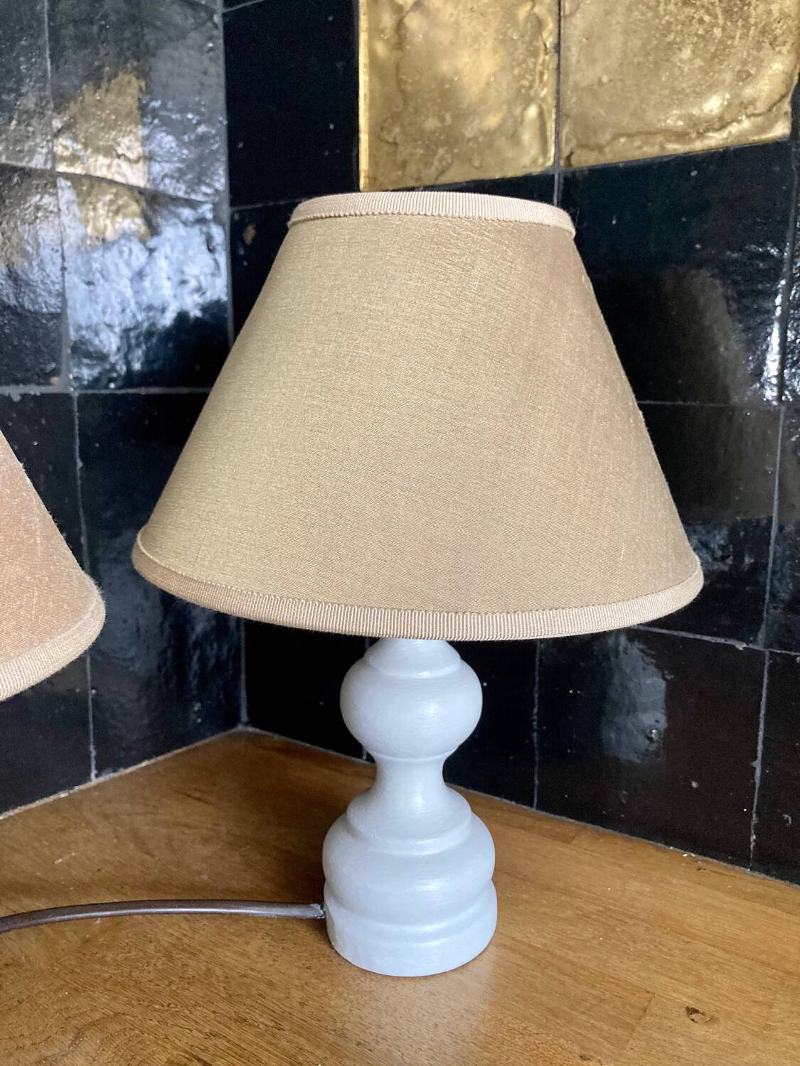 Pair of bedside lamps
