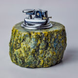 Briquet en albâtre vert par Romano Bianchi, Italie, 1970