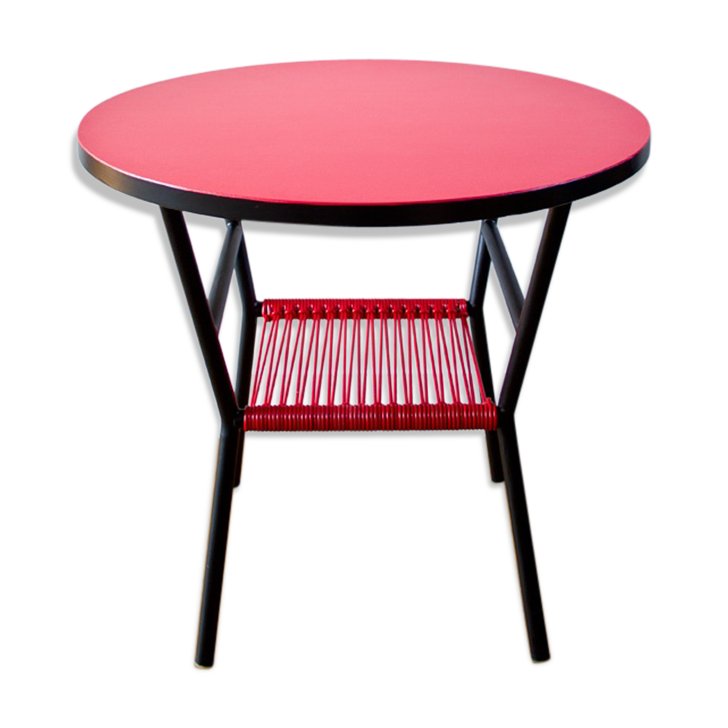 Table low red scoubidou