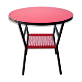Table basse scoubidou rouge