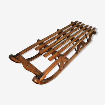 Former wooden sled patinated