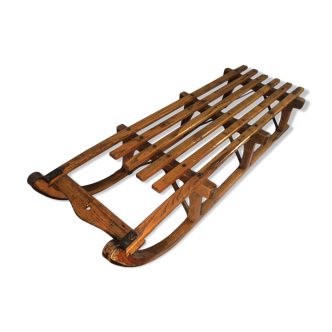 Former wooden sled patinated