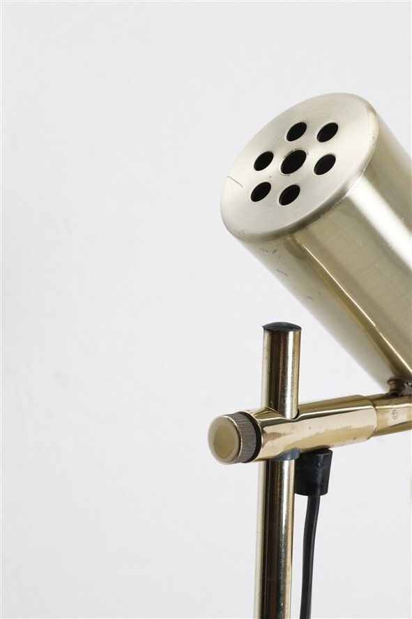 Mid-century Dansa lamp / reading / floor lamp / brass / gold / Danish modern design / 1970s