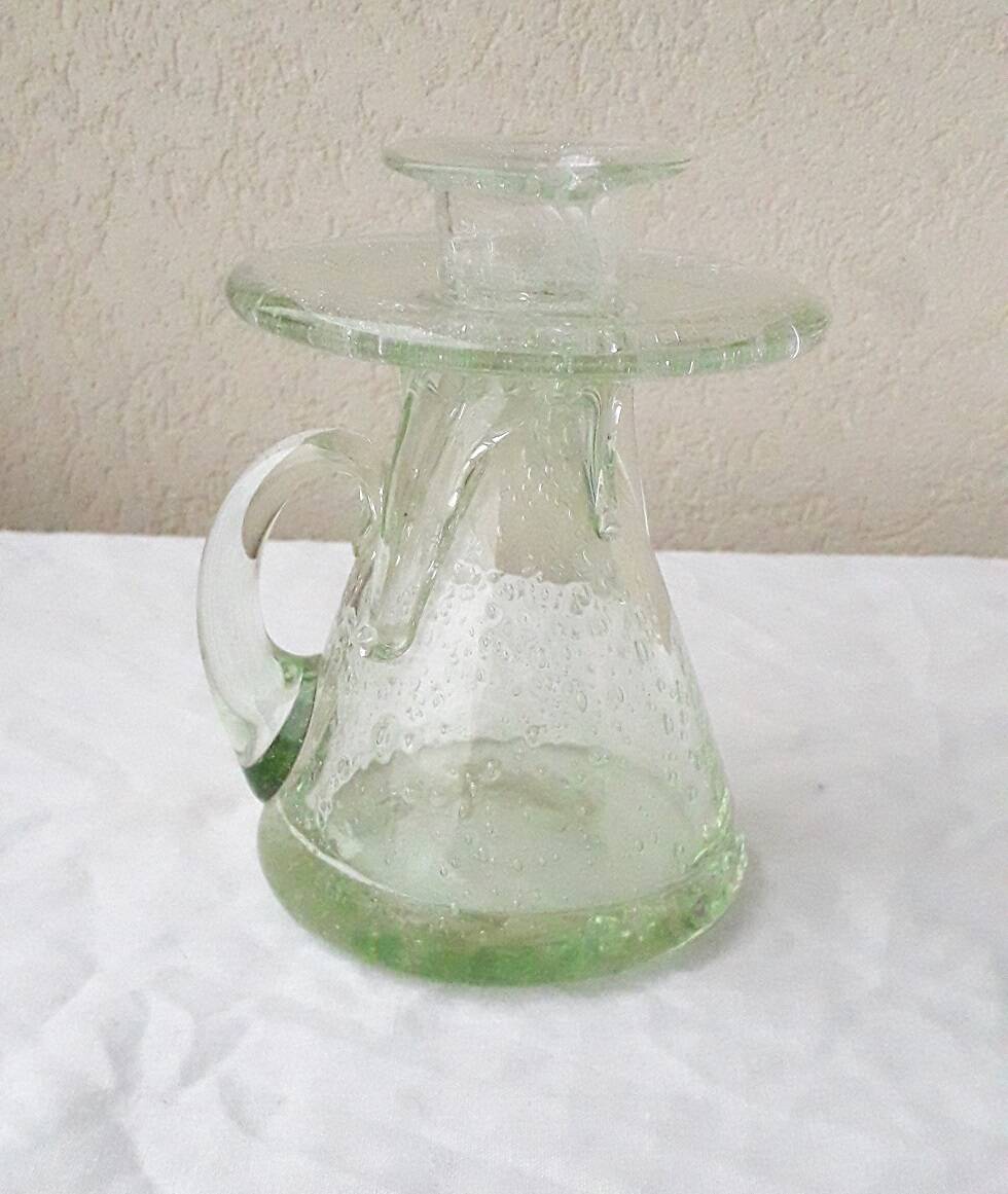 Bubble glass candle holder