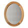 Round solid pine mirror, Les Arcs, circa 1980