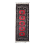 Vintage Uzbek Bukhara runner 63cm x 170cm 1960s