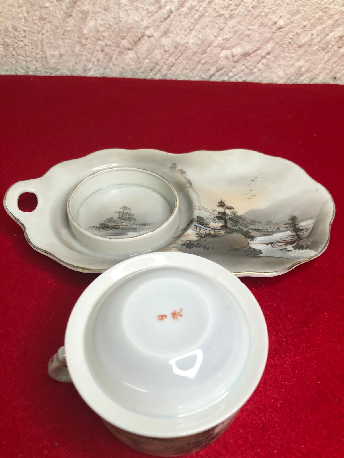 Selfish Japanese porcelain lunch