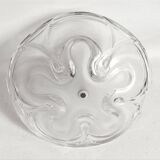 Glass paste compote 1960s Height 25 cm