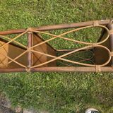 Vintage rattan shelf