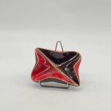 Glazed ceramic pocket tray, verceram, futuristic