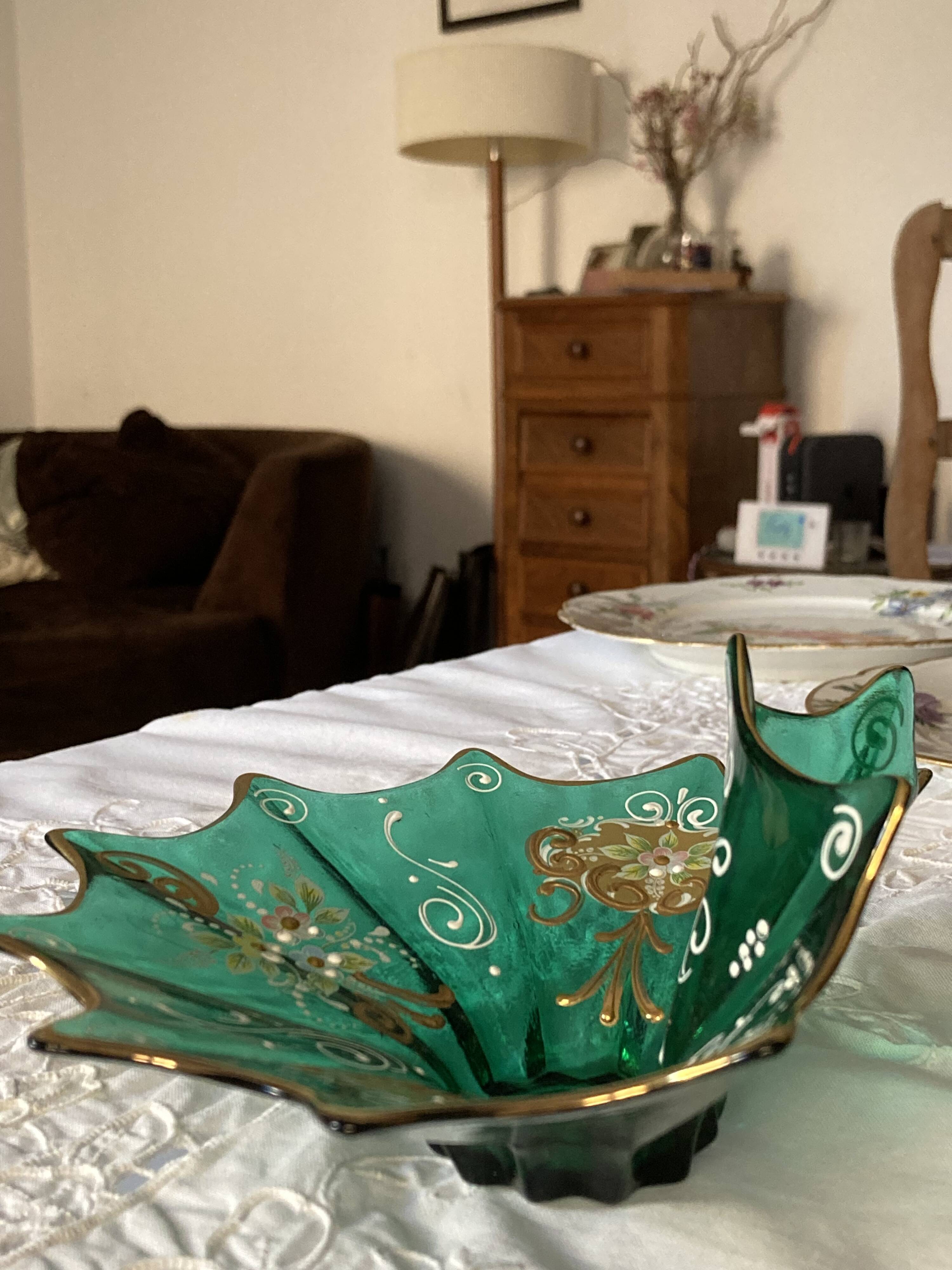 Trefouchi pocket emptier, 24K Murano decoration, signed