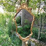 Golden mirror - 70x40cm