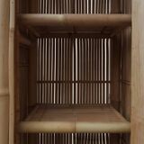 Armoire en bambou et rotin du milieu du siècle, Italie vers 1960