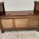 Wooden chest bench