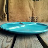 Fondue Plate Le Creuset in Turquoise Blue Ceramics