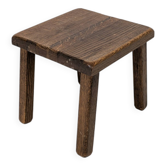 Vintage Table d’appoint Bois massif Chêne Banque de fleurs Table à fleurs Table basse Mid Century ca