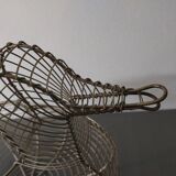 Vintage duck-shaped metal egg basket in very good condition