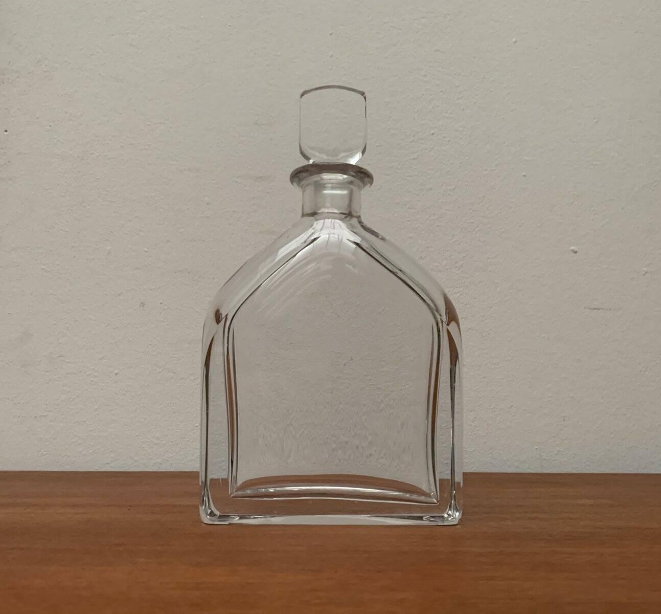 Bouteille en verre suédoise vintage d'Orrefors