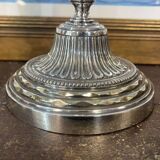 Pair of silver-plated bronze candlesticks from the early 20th century