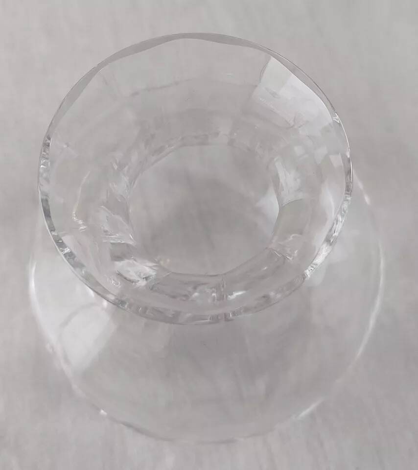 Pair of small antique vases, Touraine model, in Saint Louis crystal