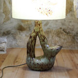 Lampe en céramique forme libre années 70