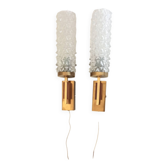 Pair of scandinavian wall lights from the 70s